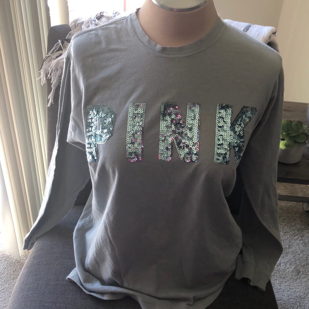 Pink Sequence Shirt - image 1